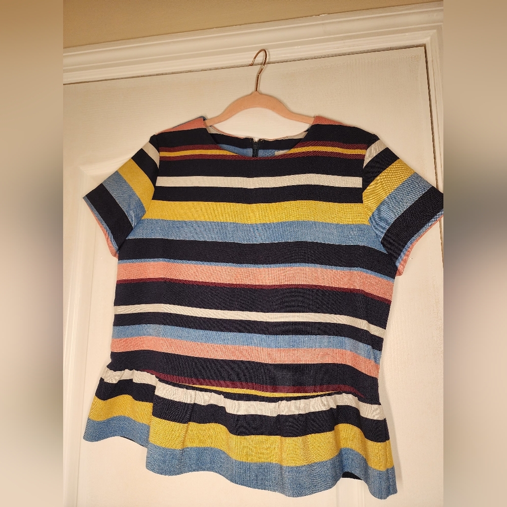 Halogen Multicolor Striped Top